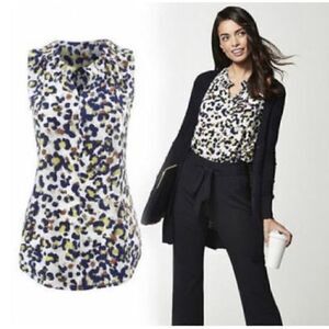 ‎Cabi Fierce Seeing Spots Leopard Sleeveless Blouse | XS